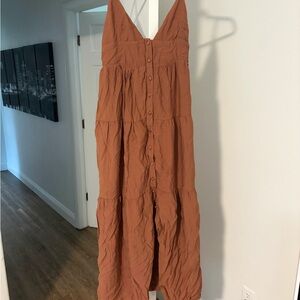 Wishlist Terracotta Smocked Dress